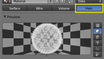 halo drawing setting in the legacy Blender Internal render engine