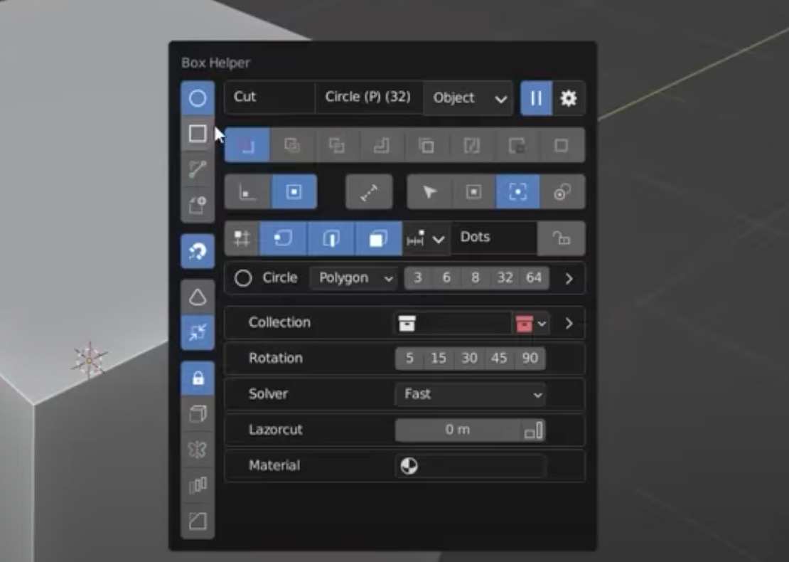 screenshot of a Boxcutter dialog